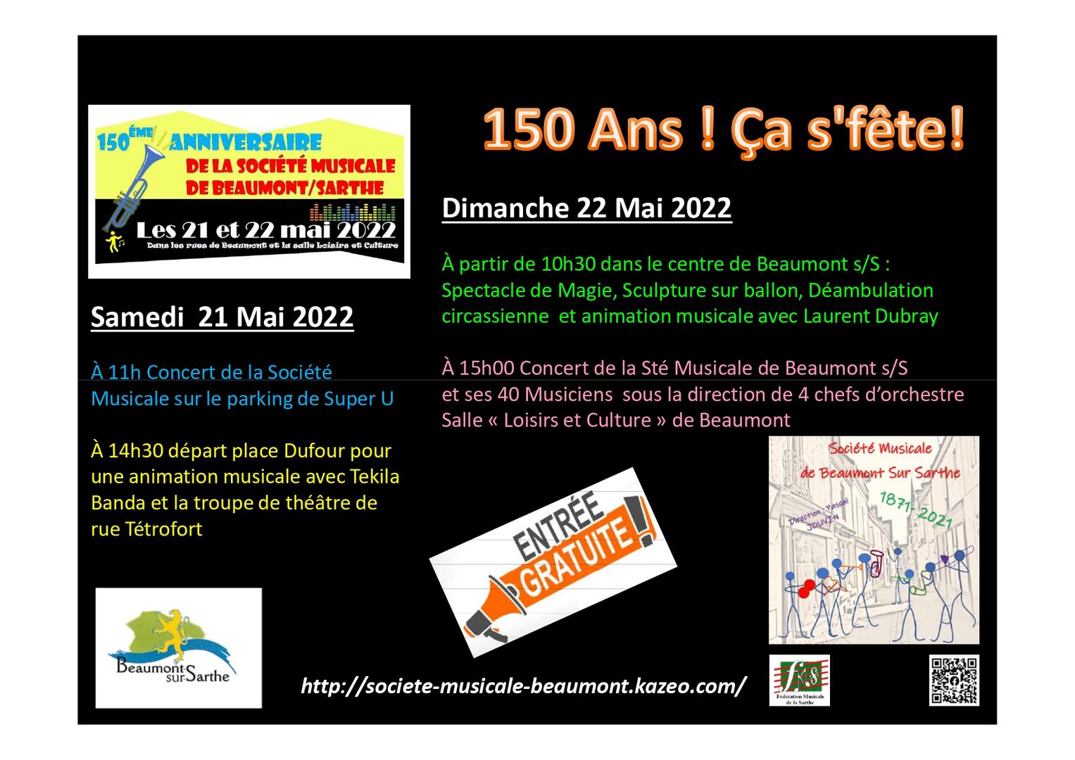 Fête Société Musicale Beaumont 21 22 05