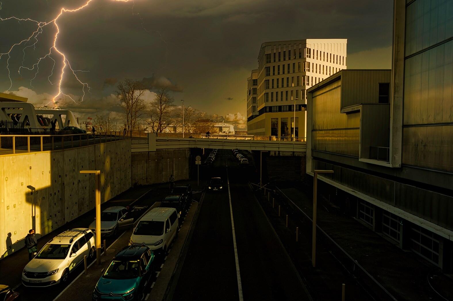 Orage sur la gare de St Nazaire