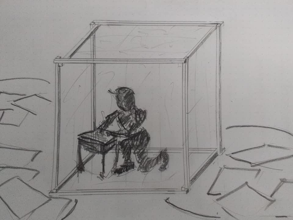 Performance confinée par Wenaël Aloë-Scala