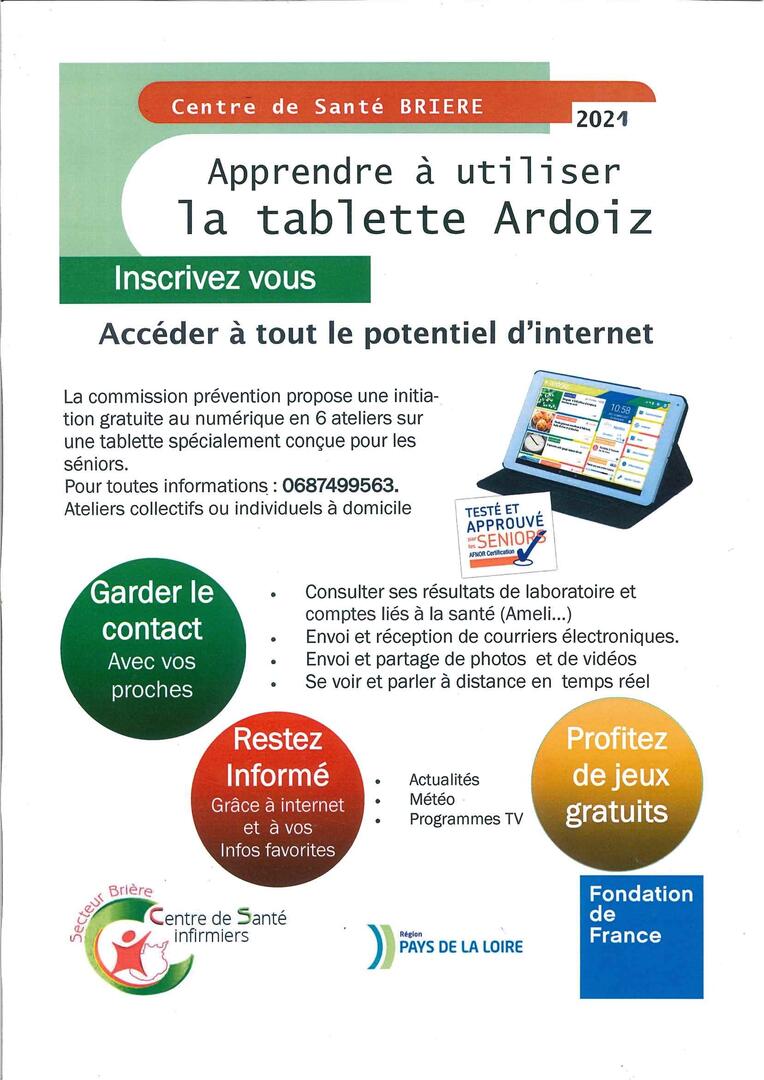 Affiche initiation au numérique 2021
