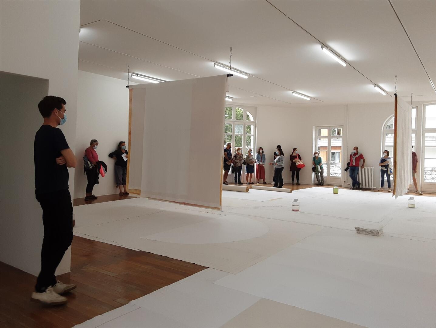 Visite de l'exposition «Soleil Blanc»