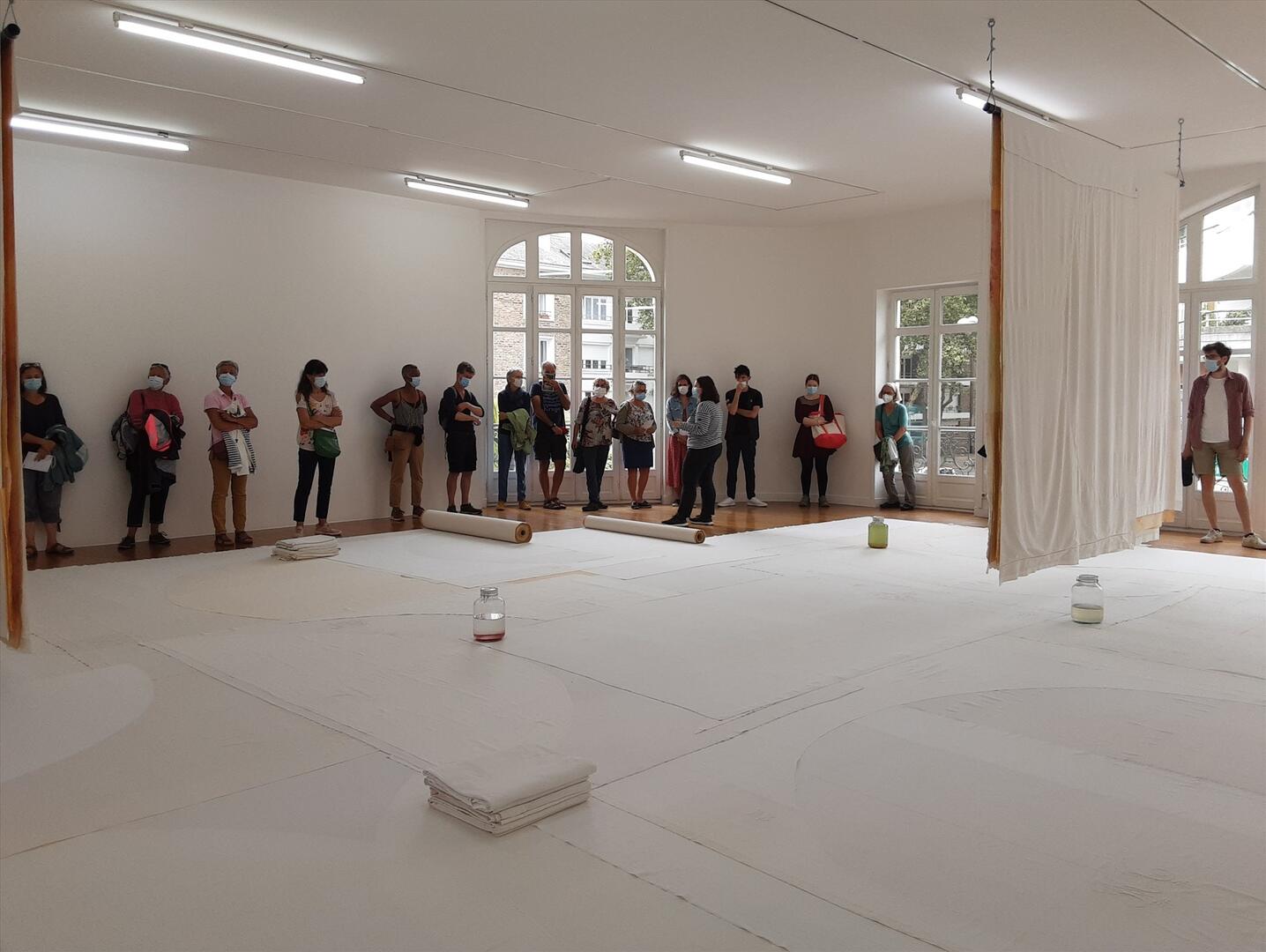Visite de l'exposition «Soleil Blanc»