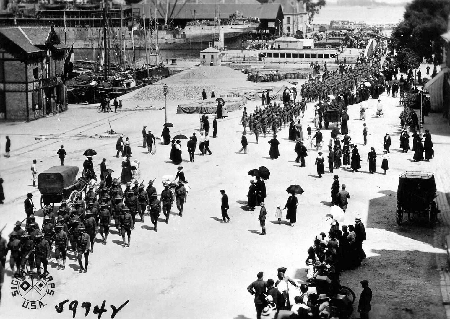 1917 : Saint-Nazaire, base américaine