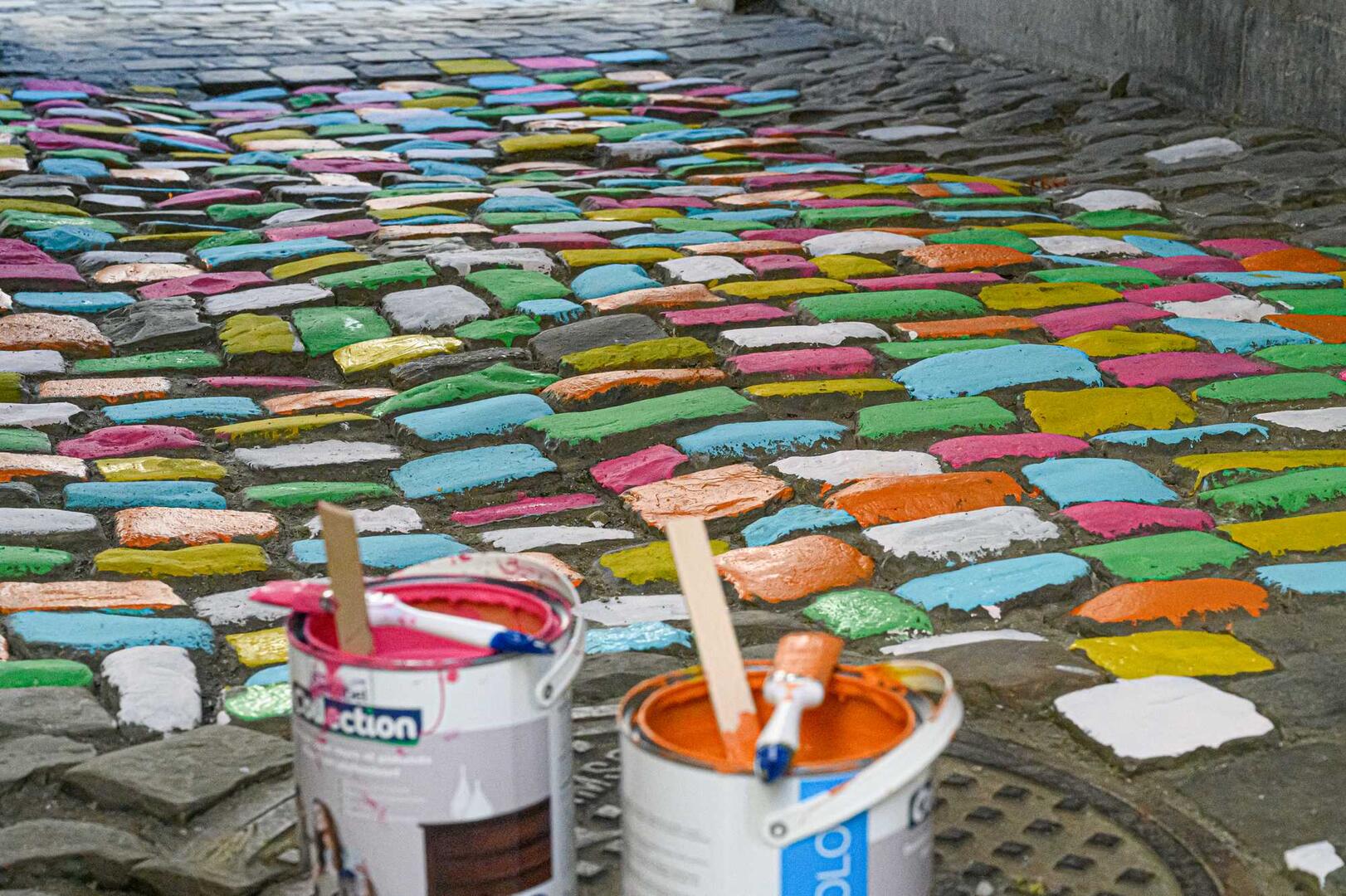 Pavés colorés