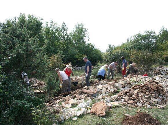 Chantier nature à Nantoux.