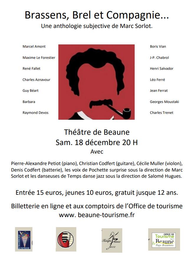 Affiche Brassens, Brel et Compagnie