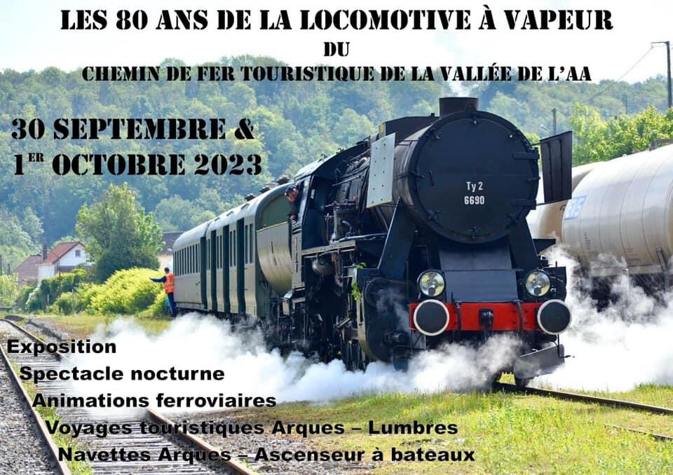 CFTVA 30sept 1er oct 80ans locomotive a vapeur