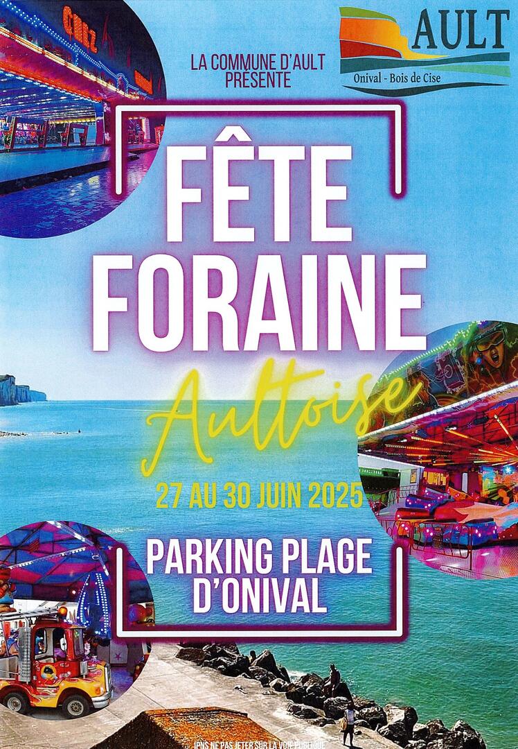 fête foraine du 27 au 30 juin ault