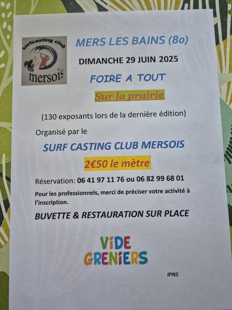 foire à tout mers 29 juin