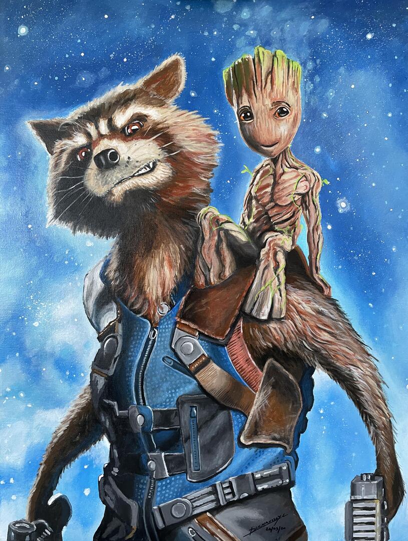 groot rocket (002) visuel Lionel duchaussoy