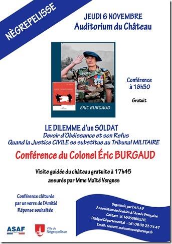 Conférence du colonel Eric Burgaud