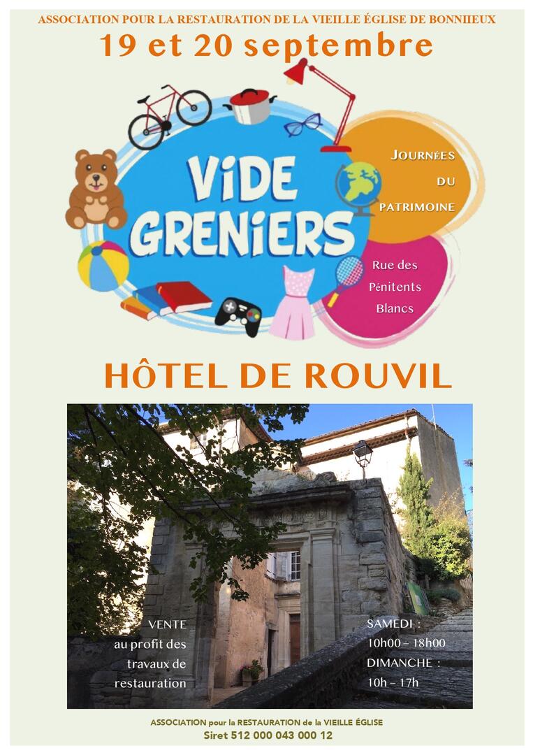 Vide-greniers à l'Hôtel de Rouvil_Bonnieux