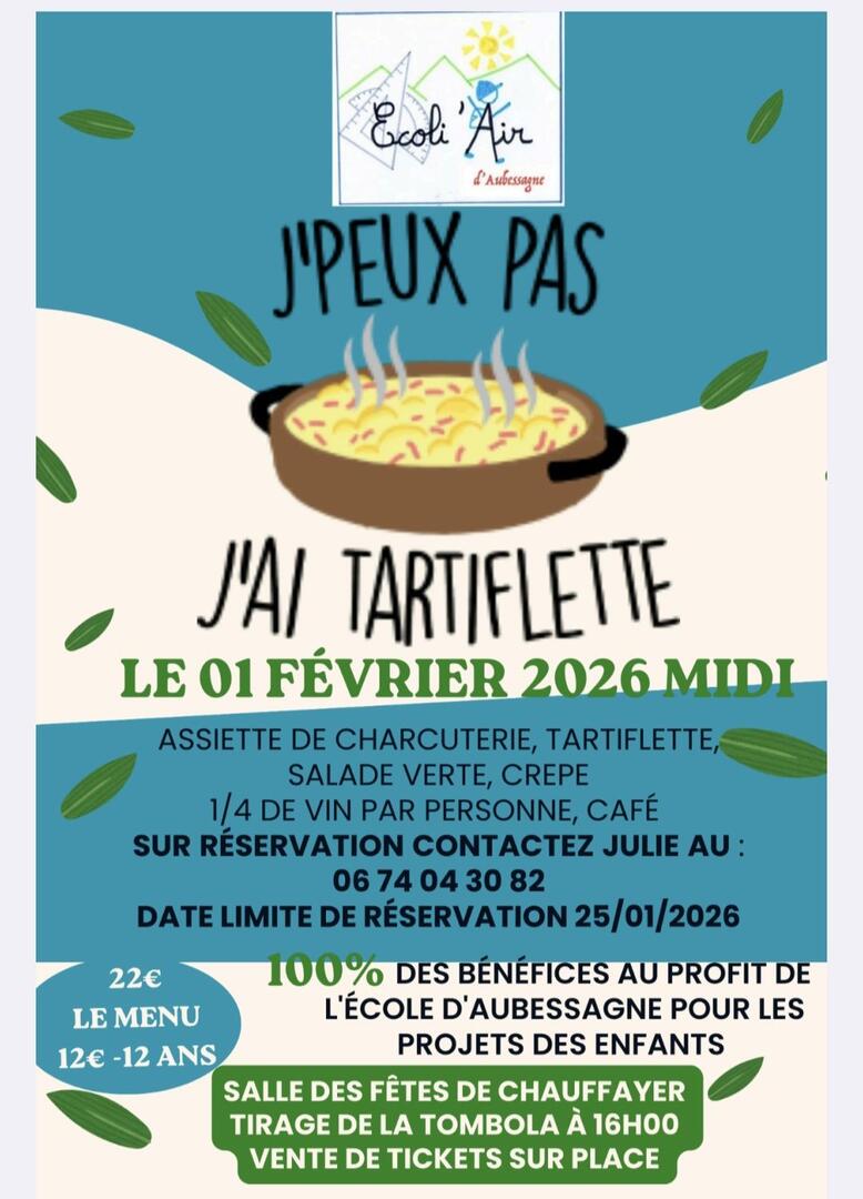 J'peux pas j'ai tartiflette