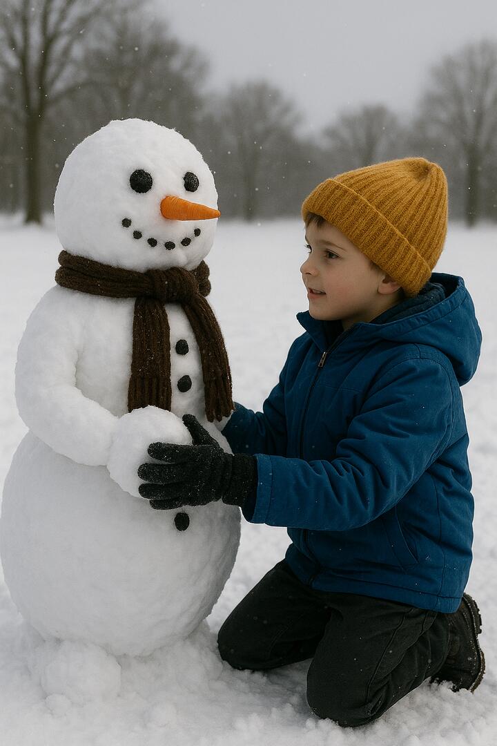 Concours de bonhomme de neige sur le front de neige du Queyrelet !_Orcières