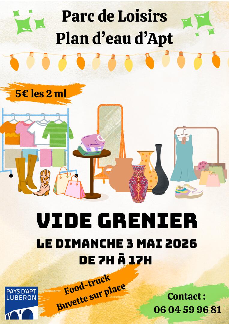 Vide grenier au plan d'eau