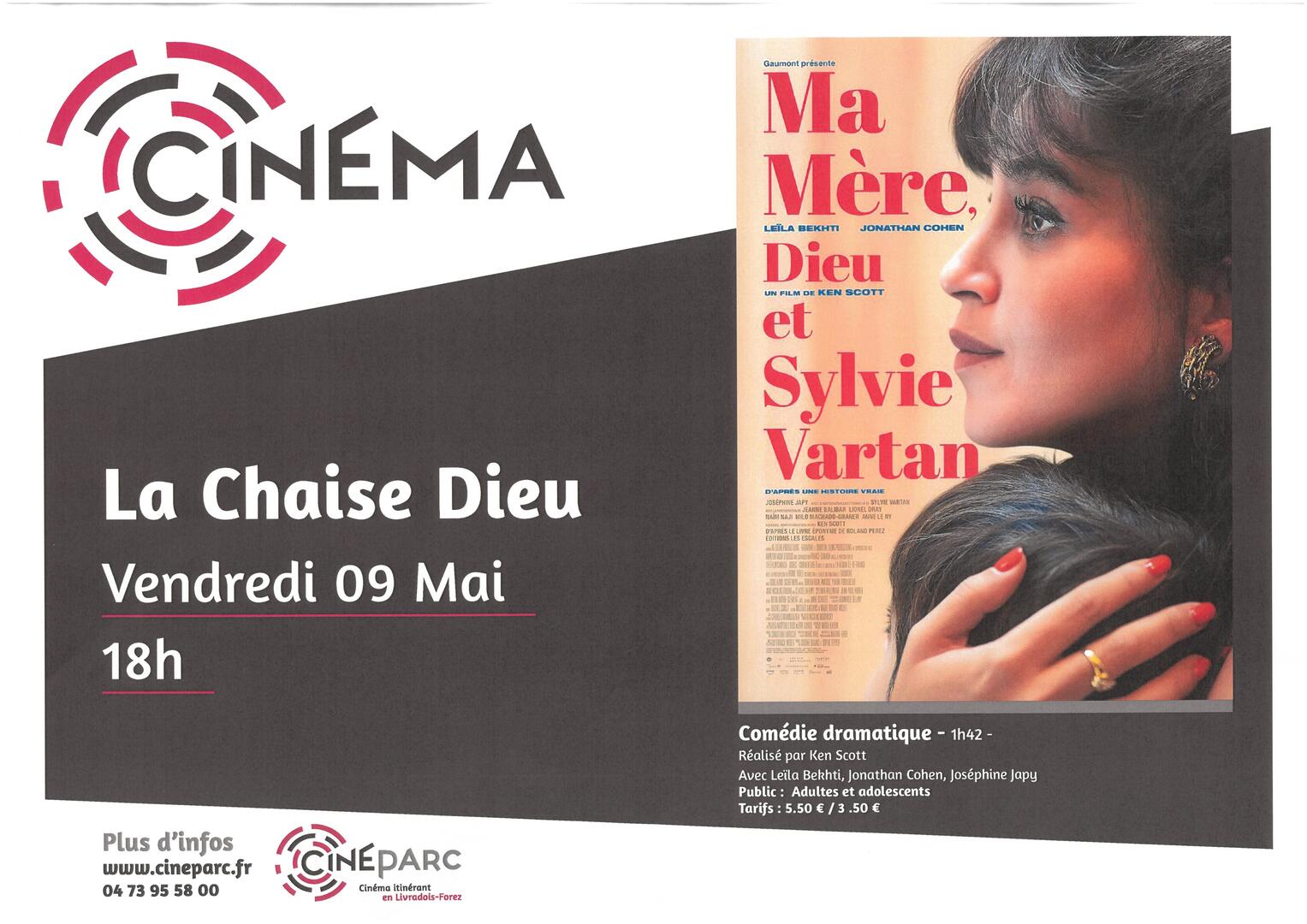 Séance de cinéma "Ma mère, Dieu et sylvie Vartan"_La Chaise-Dieu