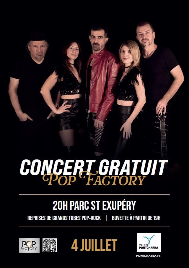 Concert gratuit Pop Factory_Pontcharra