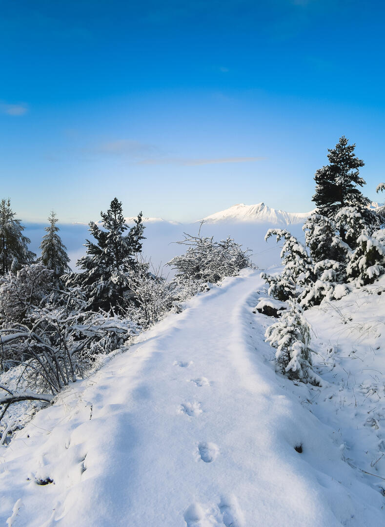 Canal de Malcros en hiver
