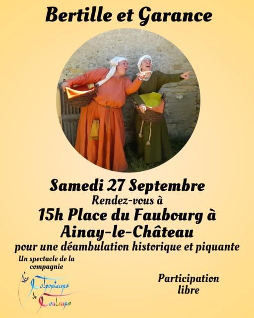 Déambulation historique dans le village_Ainay-le-Château