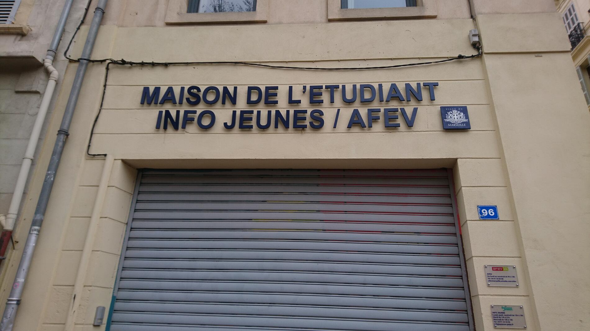 Maison de l'Etudiant Infos Jeunes AFEV