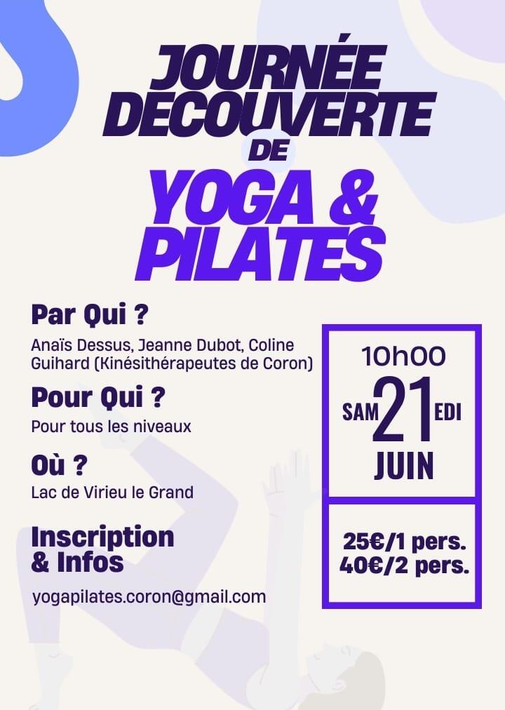 Journée découverte Yoga & Pilates au lac de Virieu-le-Grand