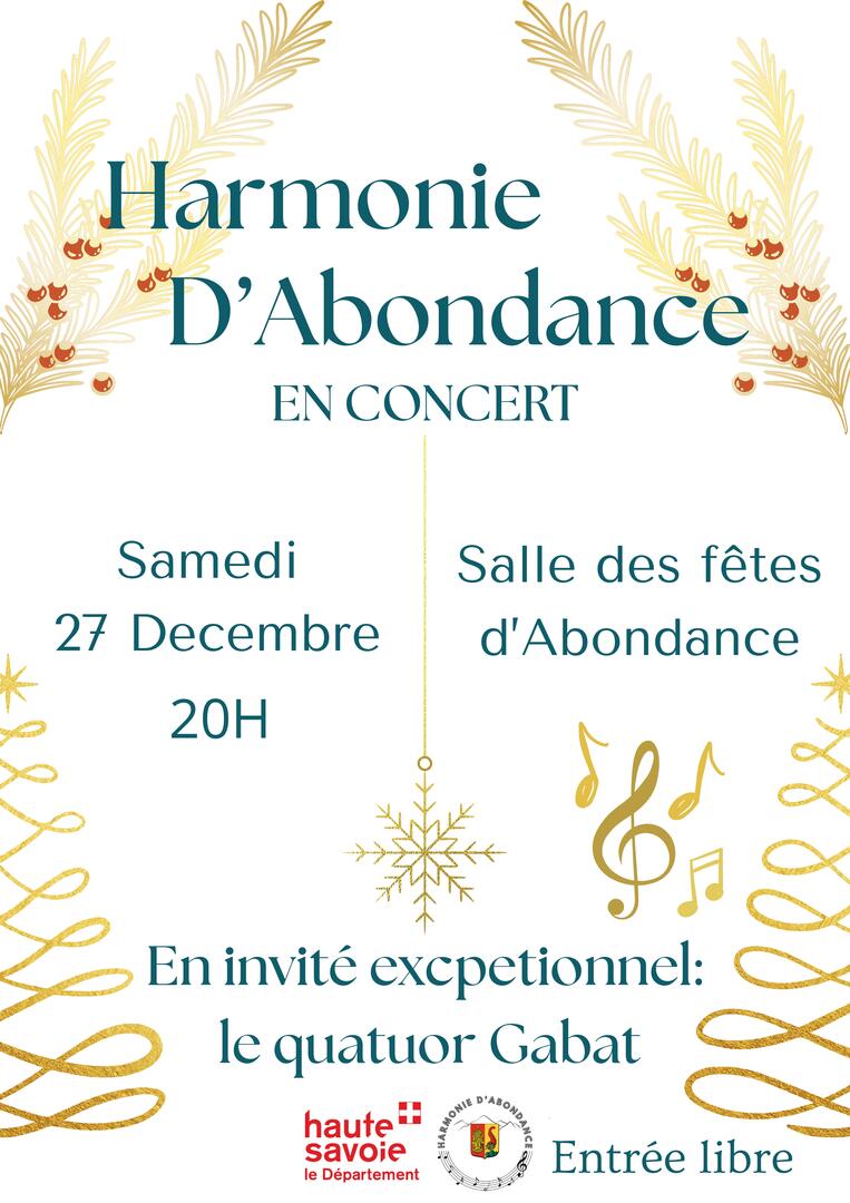 Concert de Noël de l’Harmonie d’Abondance_Abondance