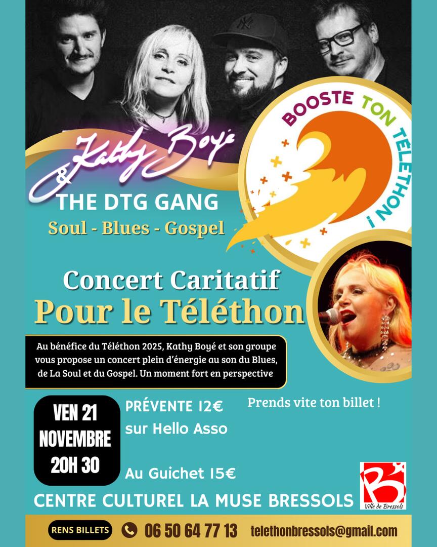 Concert caritatif Kathy BOYÉ & THE DTG GANG