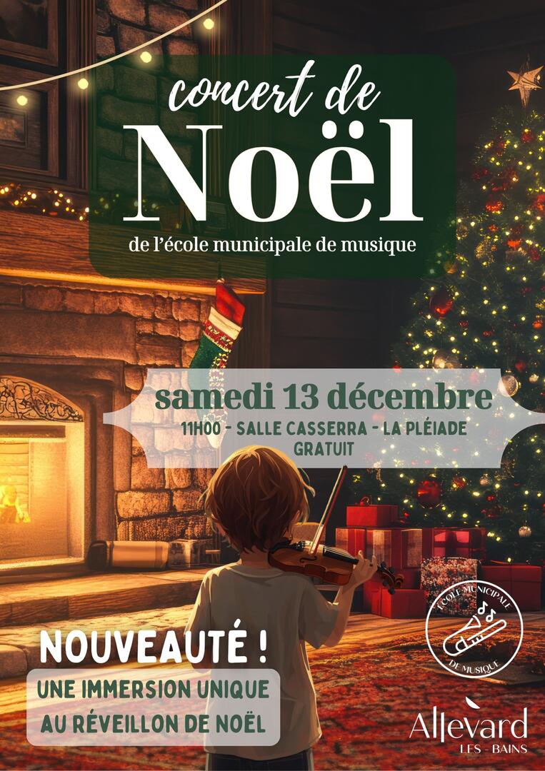 Concert de Noël de l'école municipale de musique_Allevard