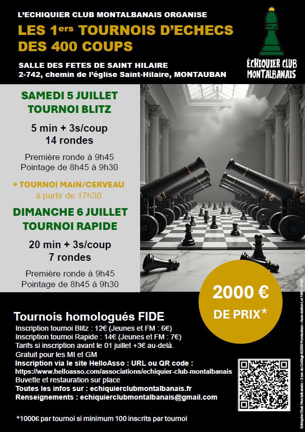 Tournois d'Echecs - 400 coups_Montauban