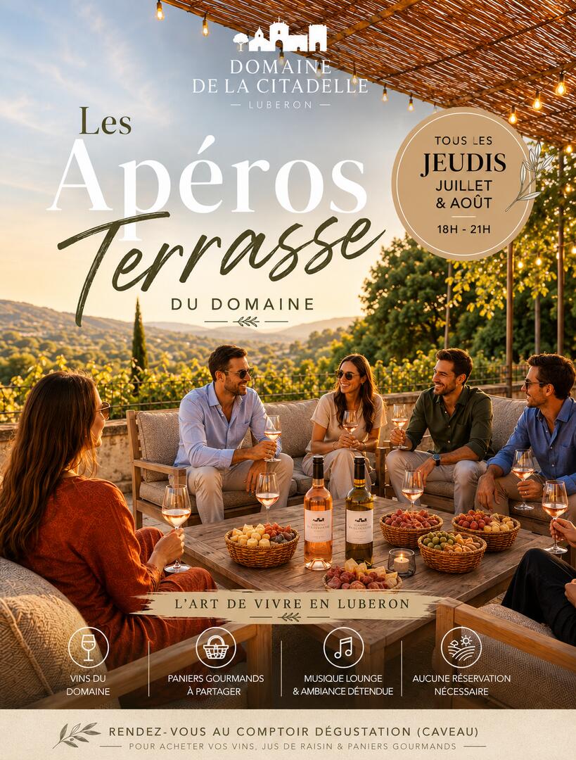 Affiche Apéros Terrasse La Citadelle