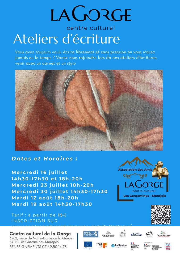 Ateliers d’écriture au Centre Culturel de la Gorge_Les Contamines-Montjoie