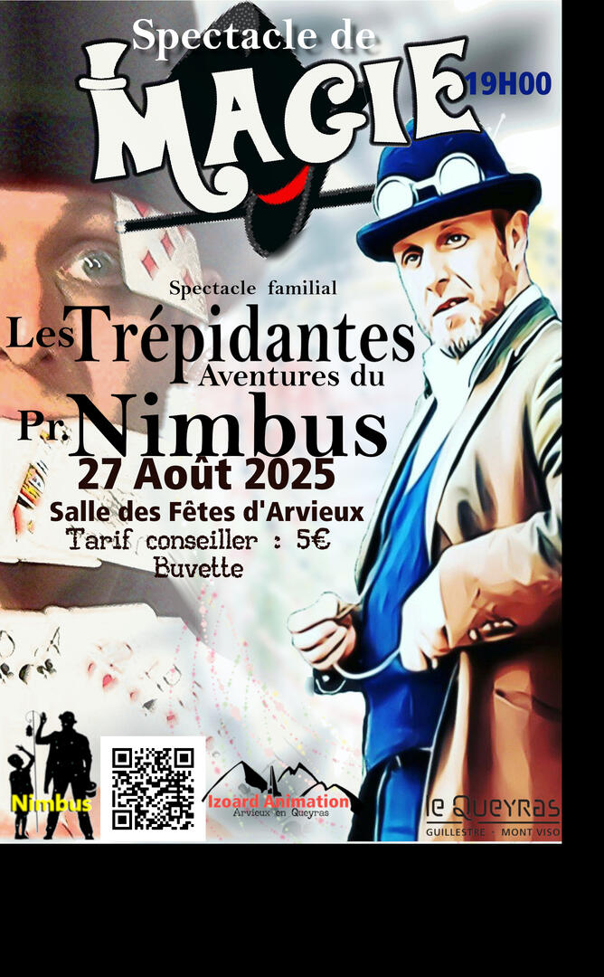 Spectacle Les trépidantes Aventures du professeur Nimbus_Arvieux