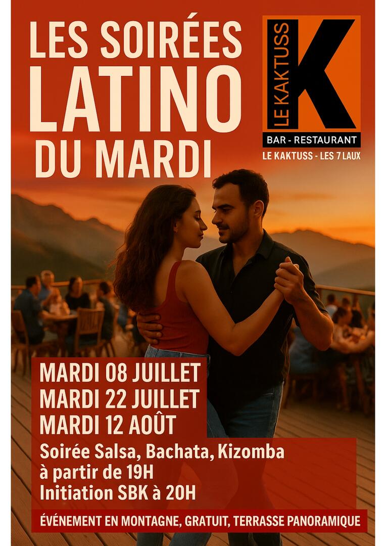 Initiation Salsa-bachata-kizumba et soirée DANSANTE SBK_Les Sept Laux