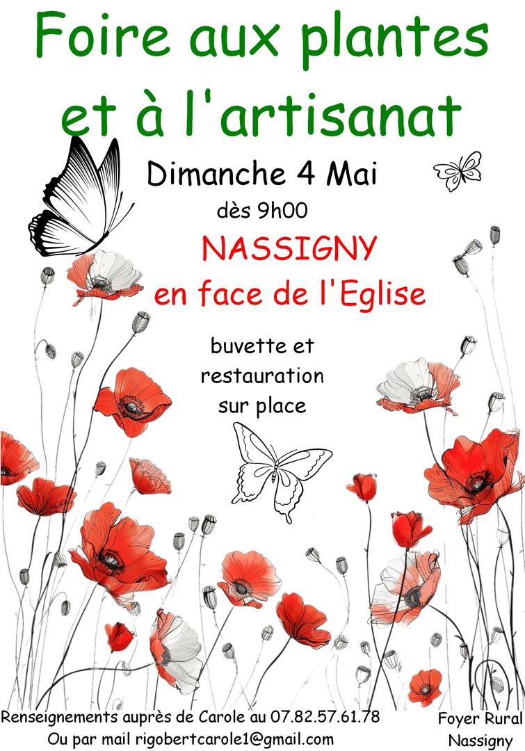 FOIRE AUX PLANTES ET À L'ARTISANAT_Nassigny