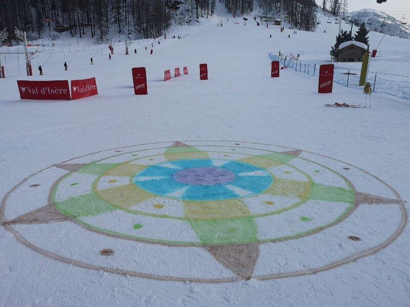 Snow painting