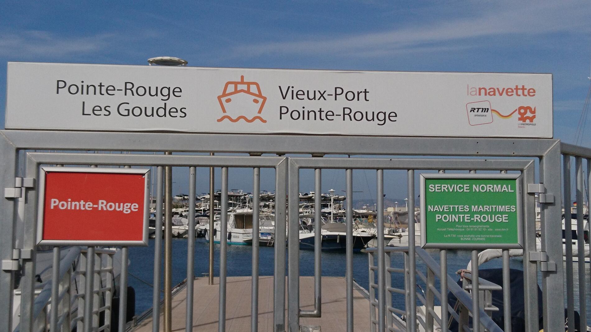 Navette maritime RTM Pointe Rouge