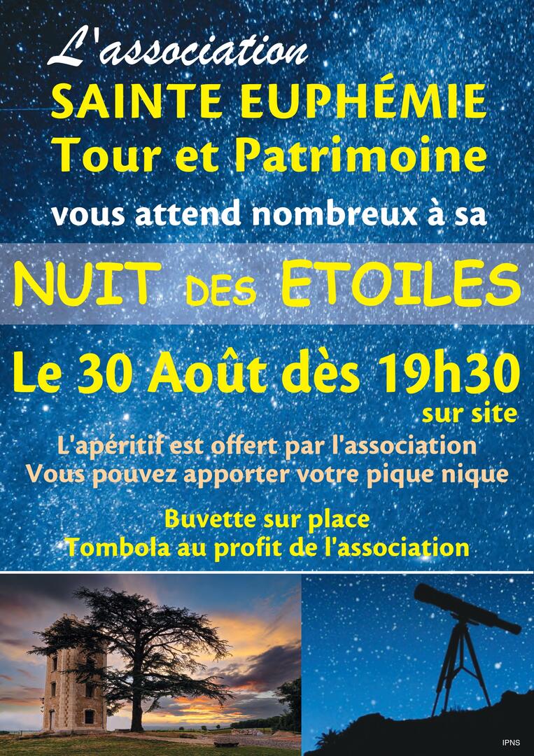 La nuit des étoiles à la Tour du Boujard_Sainte-Euphémie