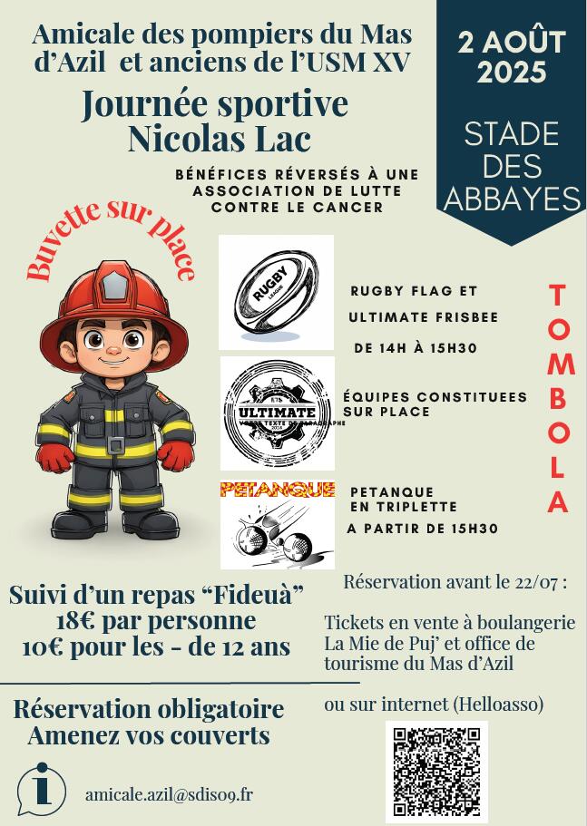 Journée sportive Nicolas Lac_Le Mas-d'Azil