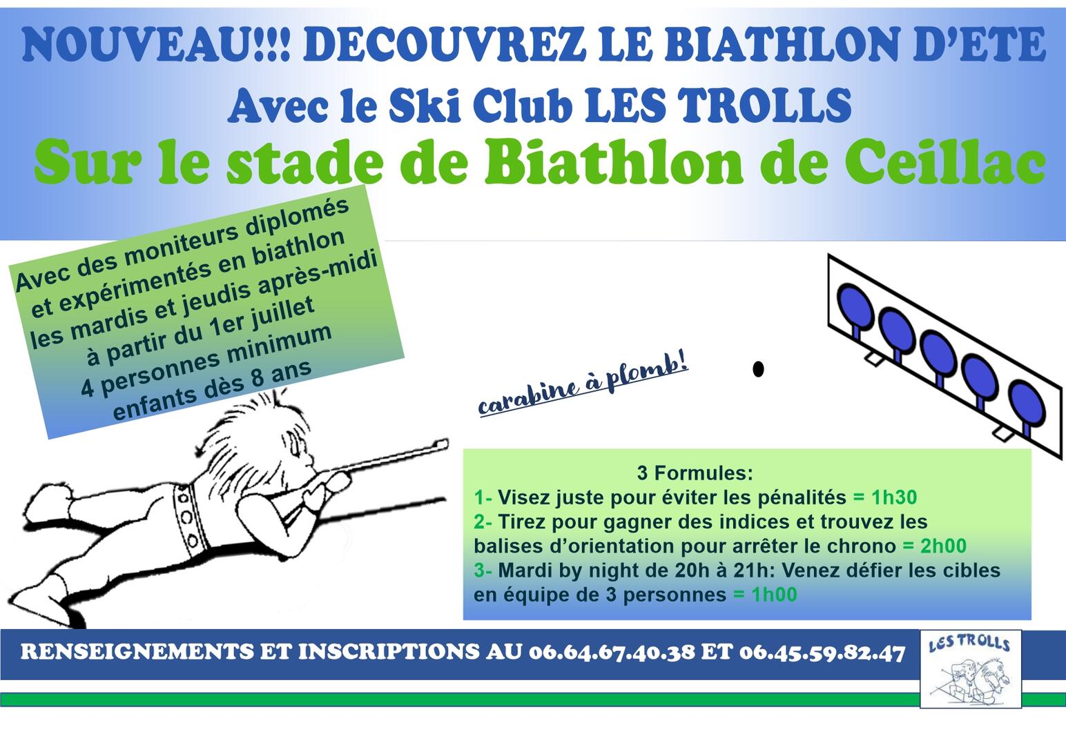 Biathlon Estival - Ski club Nordique & biathlon Les Trolls_Ceillac