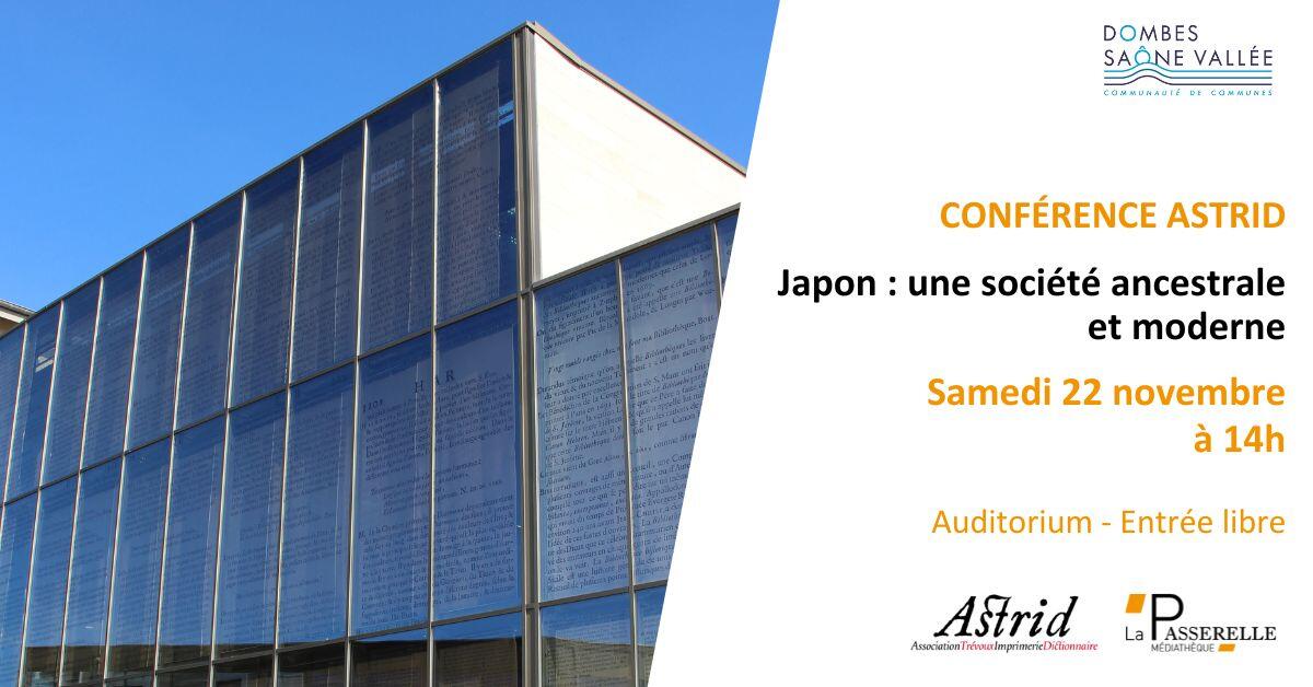 Conférence Astrid : Le Japon une société ancestrale et moderne