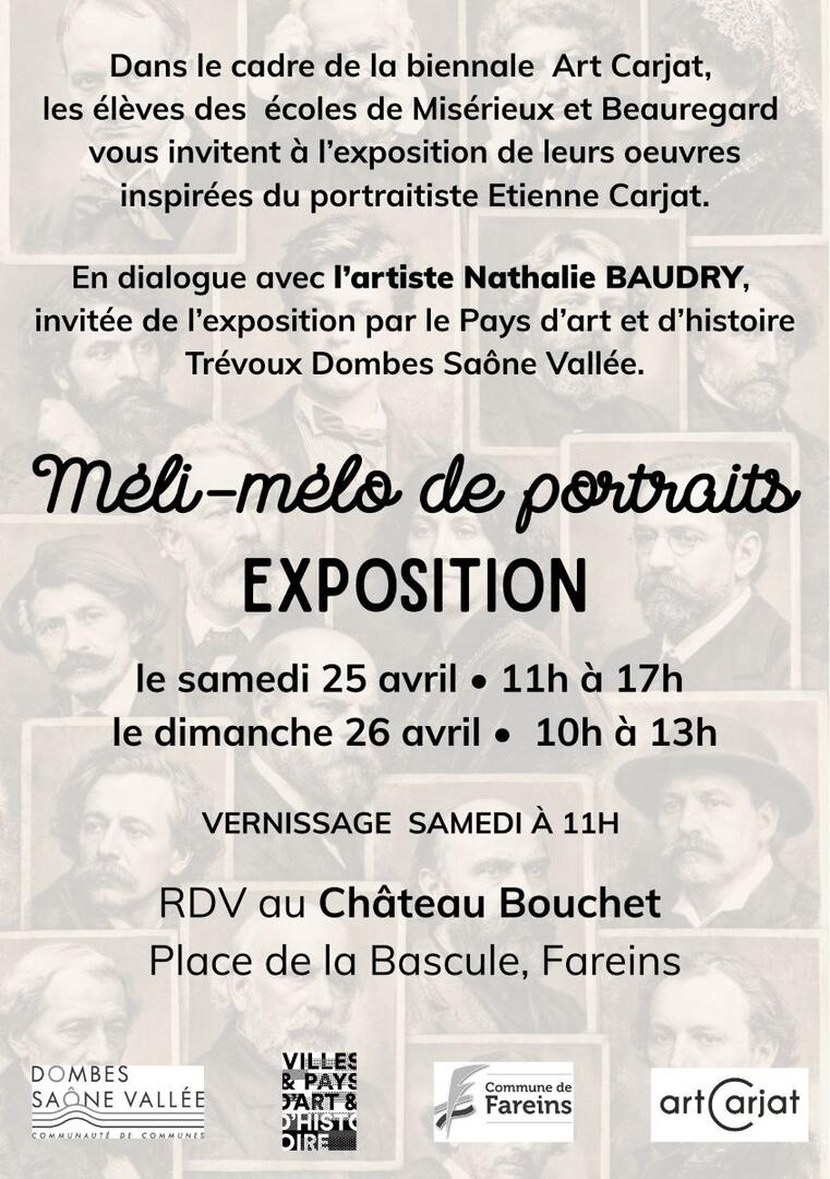 Exposition « Méli-mélo de portraits » ;_Fareins