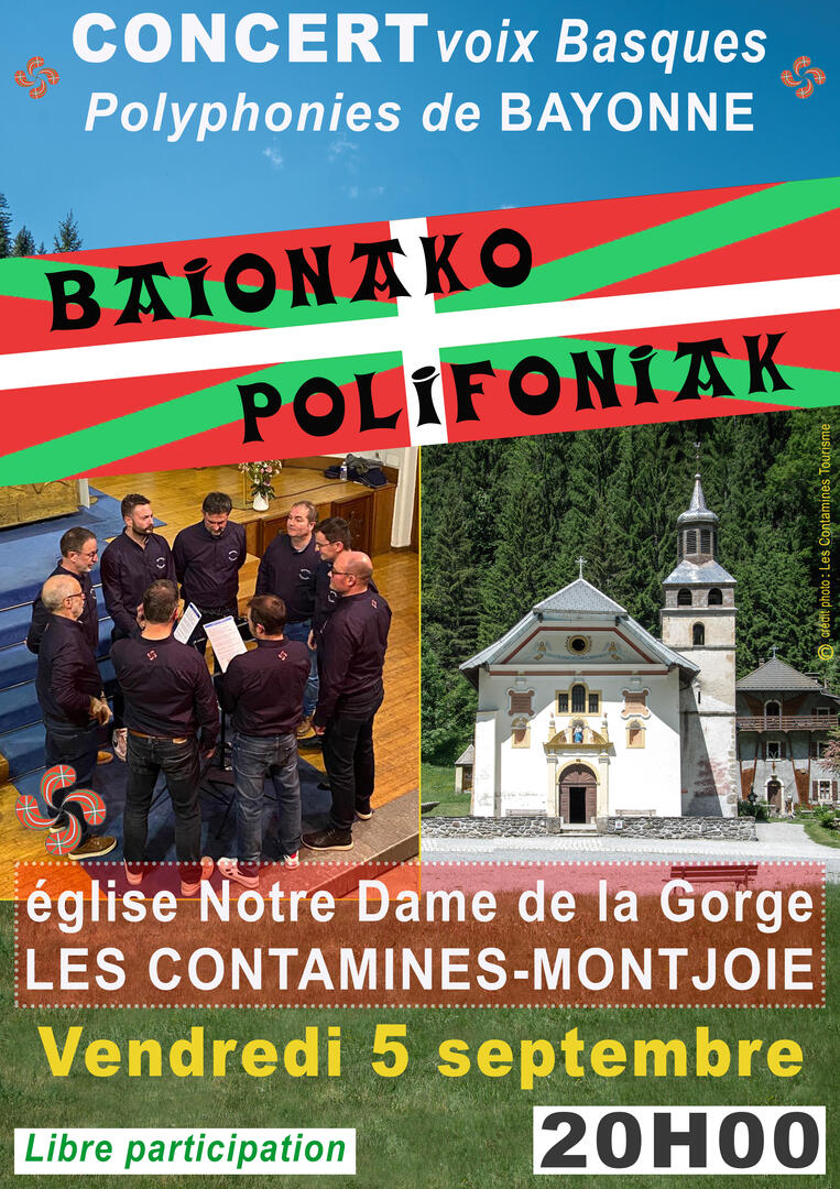 Concert de polyphonies basques "Baionako polifoniak"_Les Contamines-Montjoie