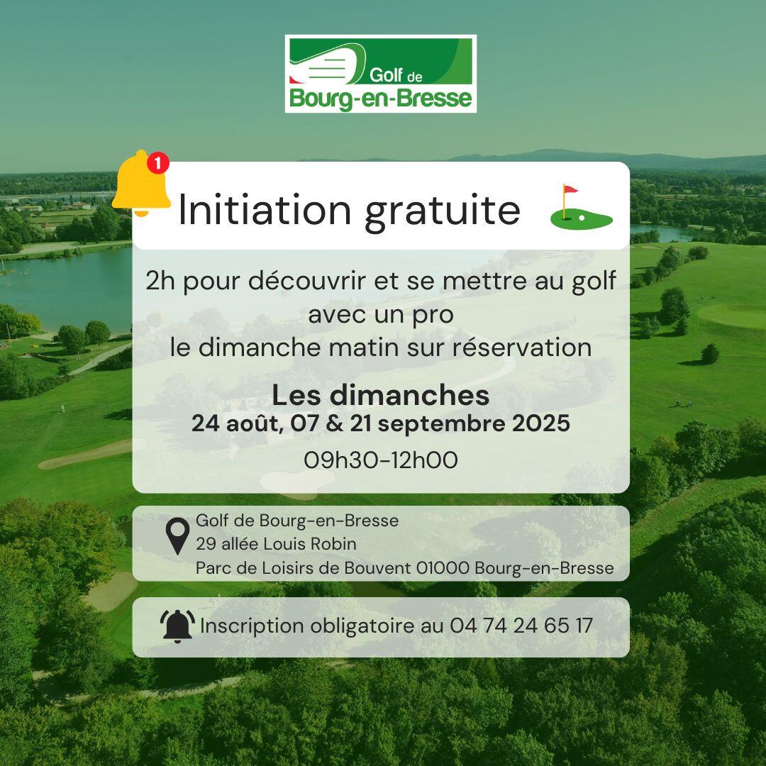 Golf de Bourg-en-Bresse : Initiation gratuite_Bourg-en-Bresse