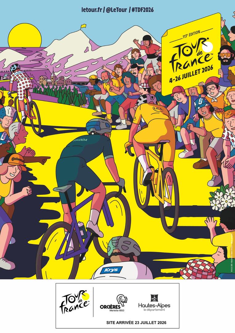 Le Tour de France - Orcières ville d'arrivée_Orcières