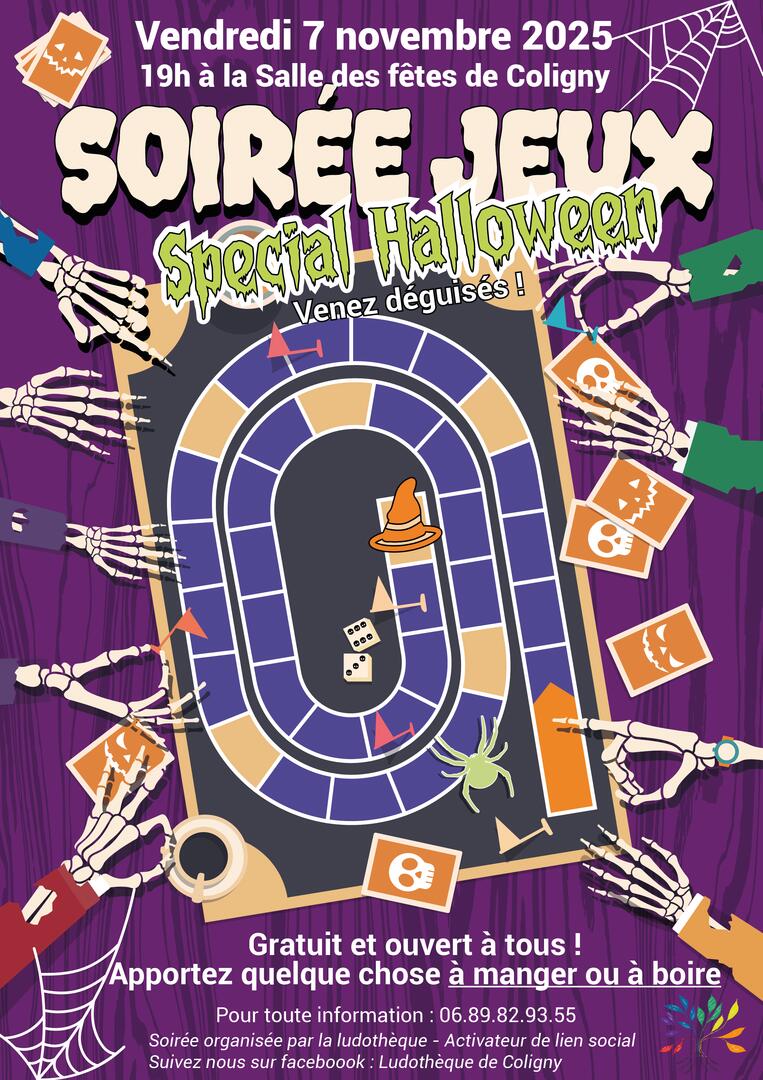 Soirée jeu de société spécial Halloween