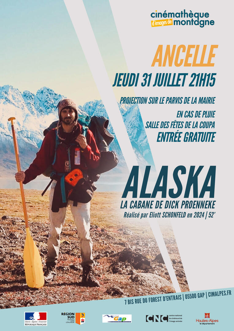 Ciné plein'air : "Alaska, la cabane de Dick Proenneck"_Ancelle