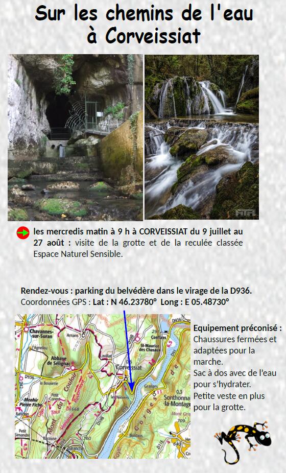 Grotte et reculée de Corveissiat