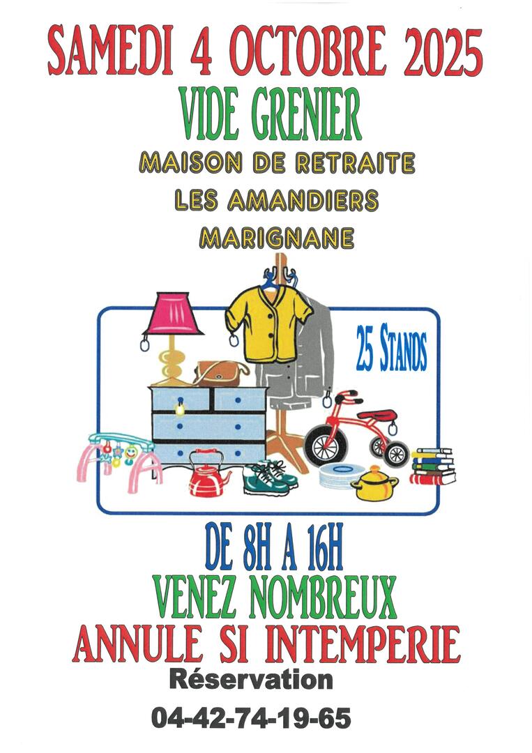 Vide-greniers de la maison de retraite Les Amandiers