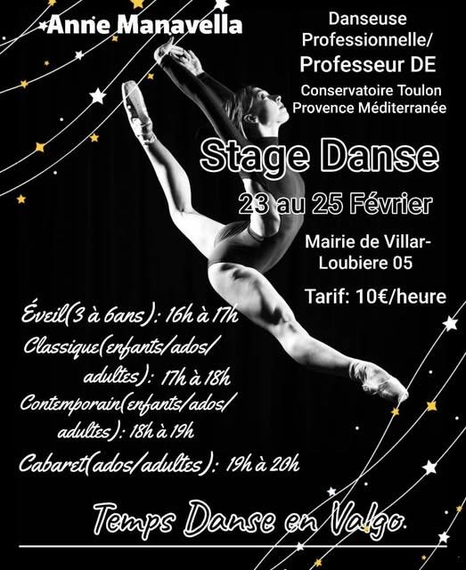 Stage danse à Villar-Loubière