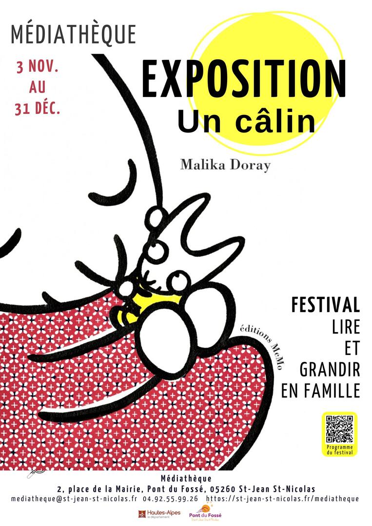 Exposition Un Câlin de Malika Doray_Saint-Jean-Saint-Nicolas